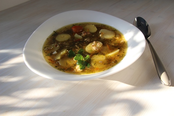 Фарш-суп со специями